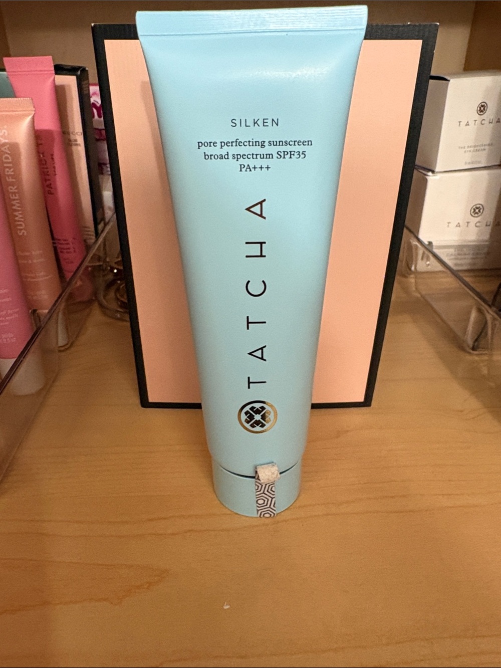 Tatcha Silken Pore Perfecting Sunscreen - Light Blue Tube